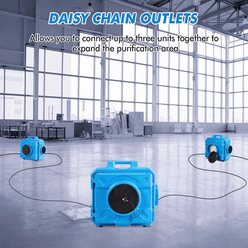 Hepa Air Scrubber For Industrial Commercial Heavy Duty Air Cleaner Negative Air Machine Etl Certified Air Purifier
