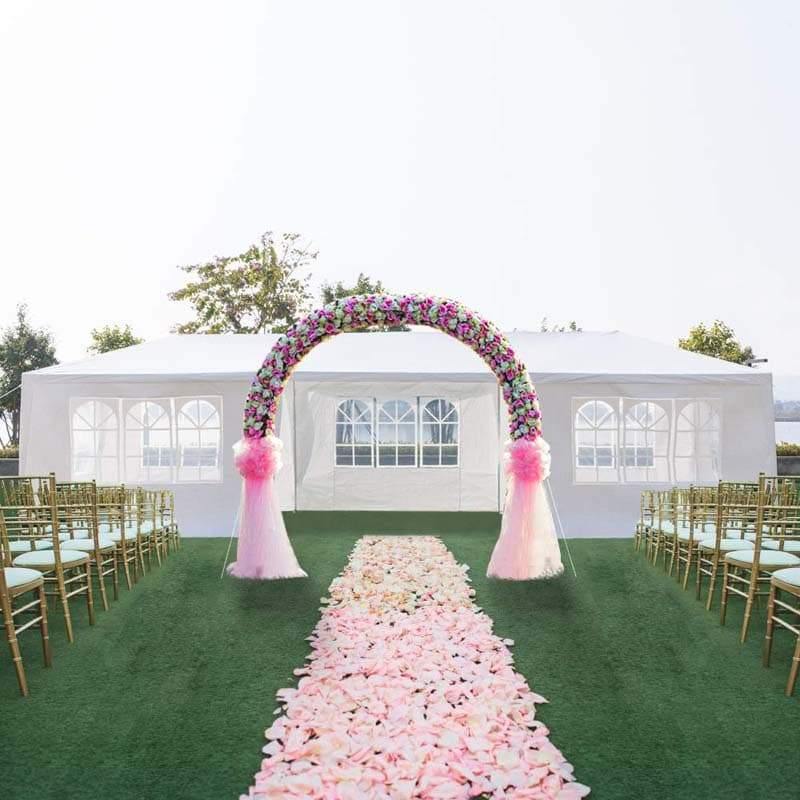 10 X 30 Ft Outdoor Gazebo Canopy Tent Party Wedding Event Tent With 6 Removable Sidewalls Amp 2 Doorways