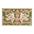 Doves and Botanicals Embroidered Textile Framed Wall Art