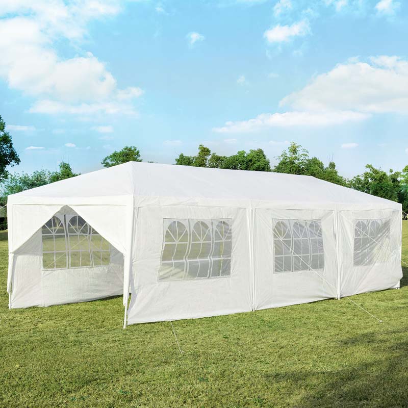10 X 30 Ft Outdoor Gazebo Canopy Tent Party Wedding Event Tent With 6 Removable Sidewalls Amp 2 Doorways