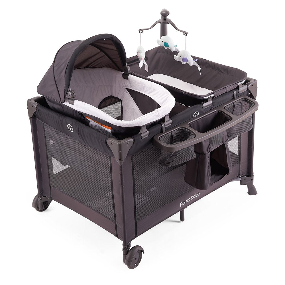 Pamo Babe Unisex Nursery Center Playard with Bassinet &amp; Changing Table