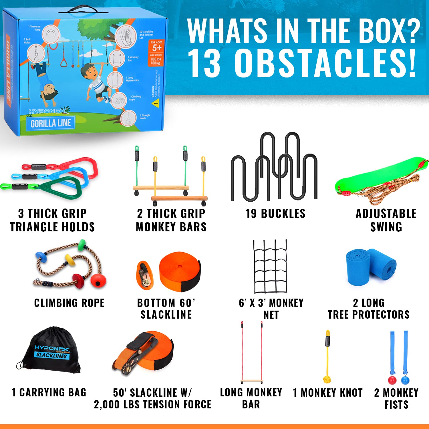 Hyponix Ninja Warrior Obstacle Course