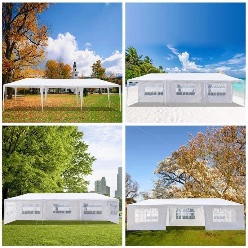 10 X 30 Ft Outdoor Gazebo Canopy Tent Party Wedding Event Tent With 6 Removable Sidewalls Amp 2 Doorways