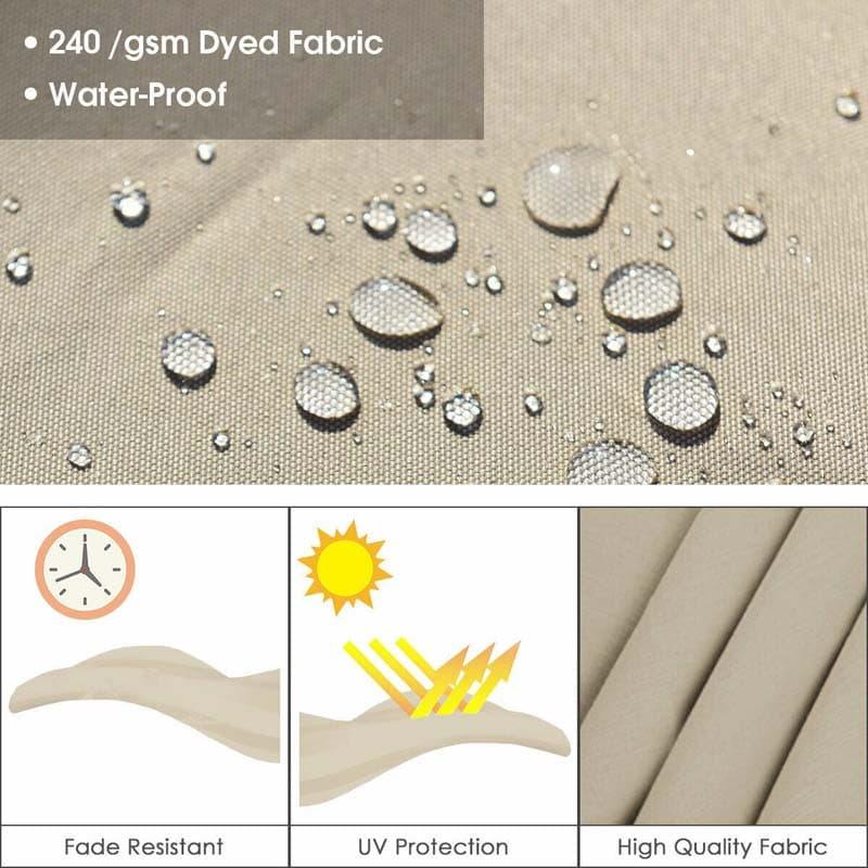 10 Ft 360 Degree Tilt Aluminum Square Large Outdoor Patio Offset Cantilever Umbrella For Pool Deck Backyard