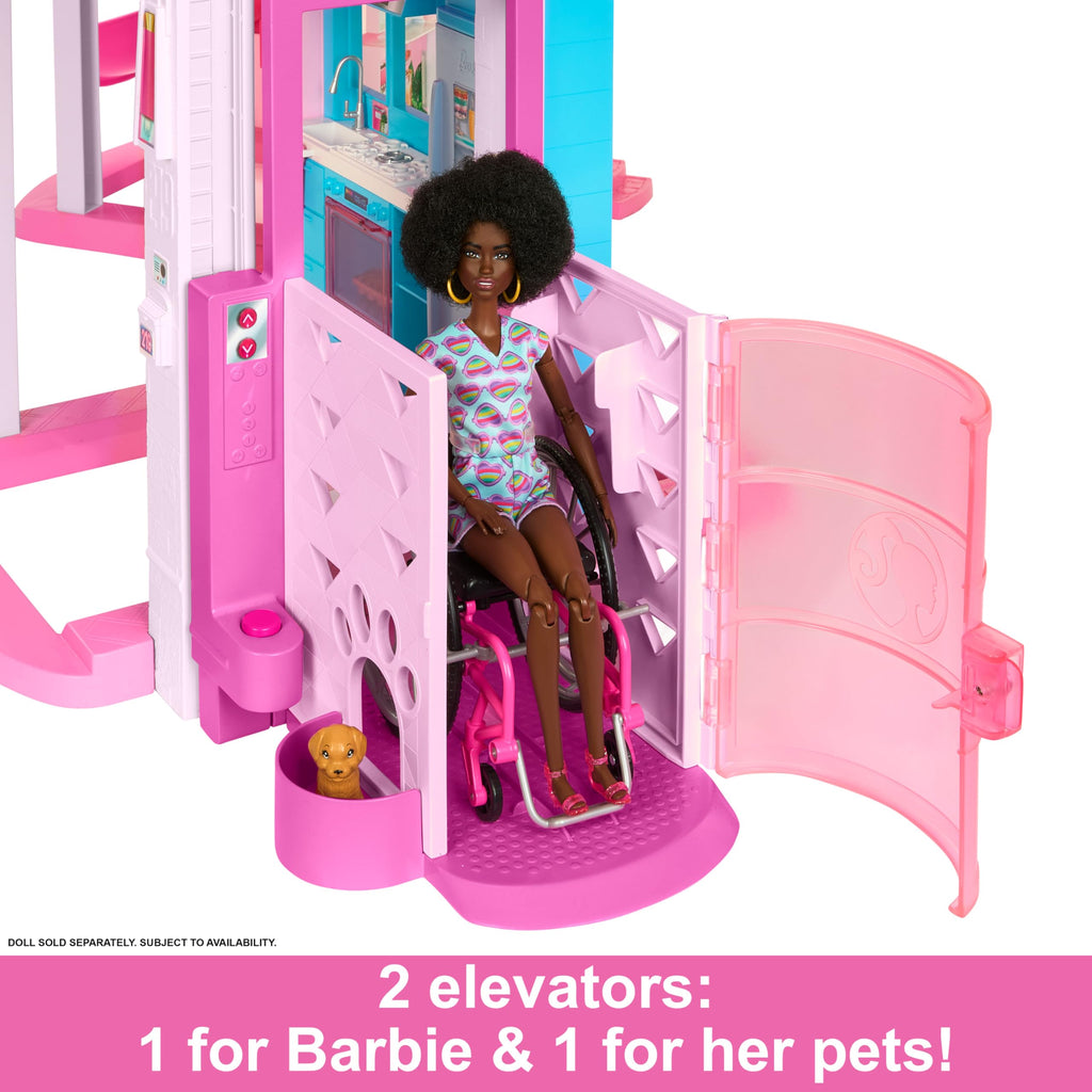 Barbie Dreamhouse 3 Story Playset Elevator