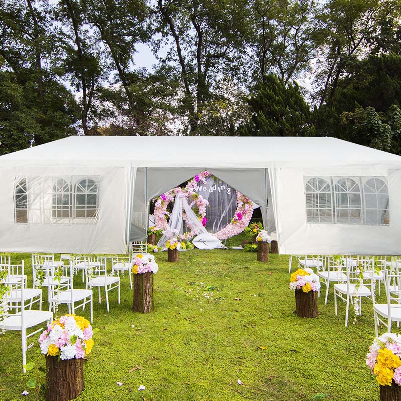 10 X 30 Ft Outdoor Gazebo Canopy Tent Party Wedding Event Tent With 6 Removable Sidewalls Amp 2 Doorways
