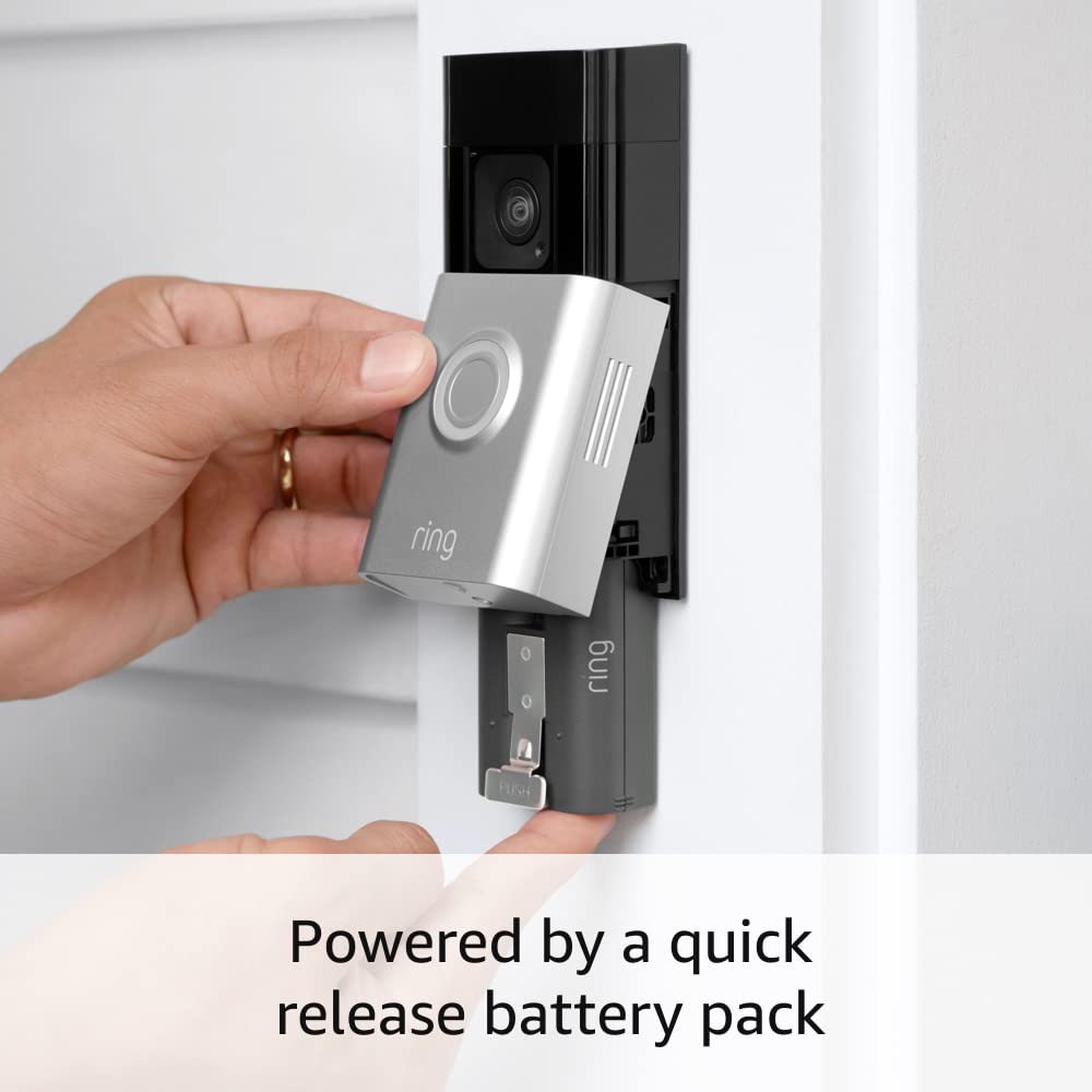Ring Battery Doorbell Plus Head To Toe Hd Video Motion Detection Amp Alerts And Two Way Talk