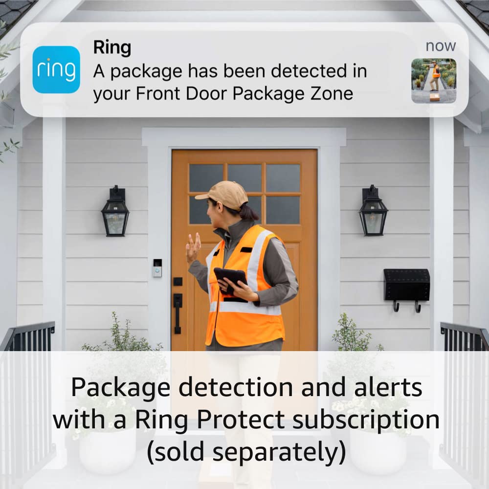 Ring Battery Doorbell Plus Head To Toe Hd Video Motion Detection Amp Alerts And Two Way Talk