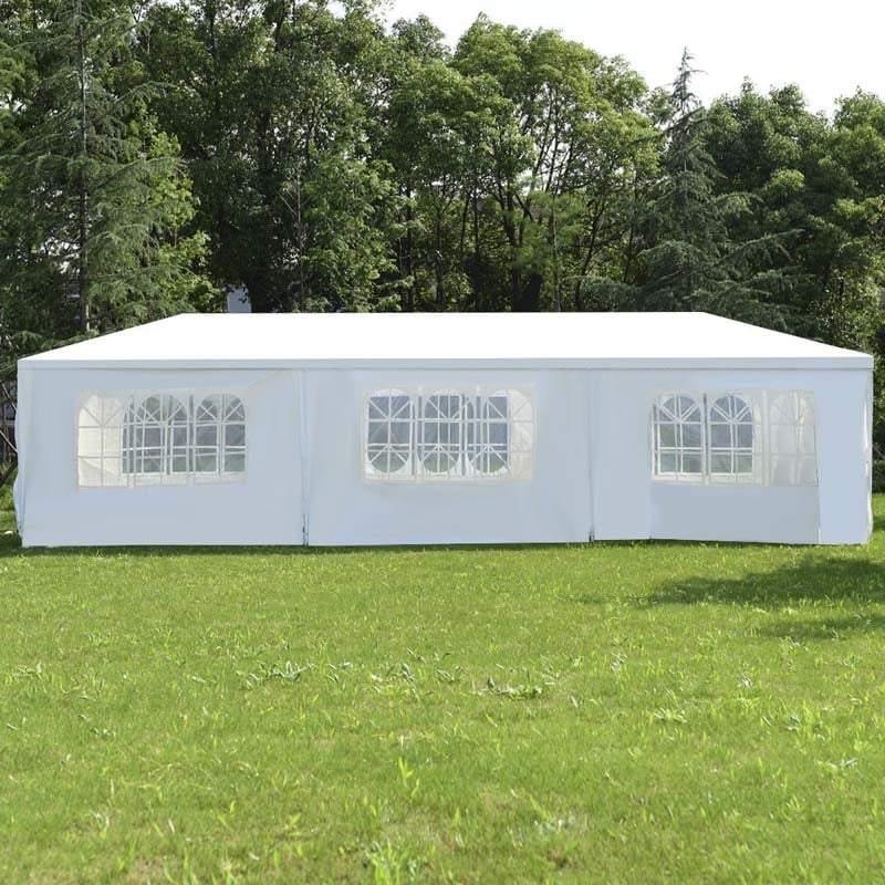 10 X 30 Ft Outdoor Gazebo Canopy Tent Party Wedding Event Tent With 6 Removable Sidewalls Amp 2 Doorways