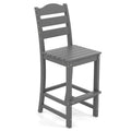 Outdoor Hdpe Bar Stool Patio Tall Bar Chair With Backrest And Footrest 30 Inches Counter Height Barstools For Garden Backyard - Comfortable And Ergonomic Design