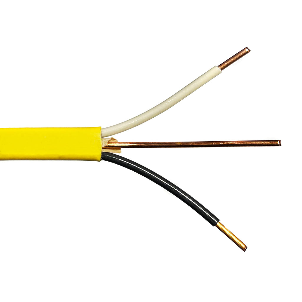 Unbranded* 250-Ft Roll 12-2 AWG NM-B Gauge Indoor Electrical Copper Wire Ground Cable, WHITE (/2)
