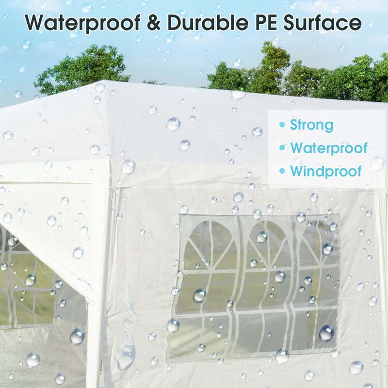 10 X 30 Ft Outdoor Gazebo Canopy Tent Party Wedding Event Tent With 6 Removable Sidewalls Amp 2 Doorways
