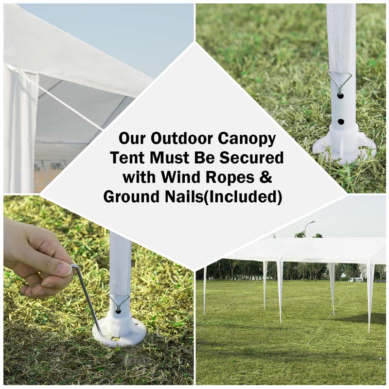 10 X 30 Ft Outdoor Gazebo Canopy Tent Party Wedding Event Tent With 6 Removable Sidewalls Amp 2 Doorways