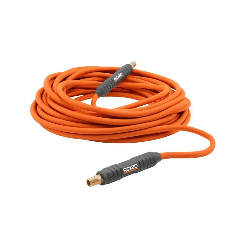 6 Gal. Portable Electric Pancake Air Compressor with 1/4 in. 50 ft. Lay Flat Air Hose OF60150HB-R5025LF