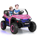 12V 2 Seater Kids Ride On Utv Car Battery Powered Rc Electric Vehicle With Lights Amp Music