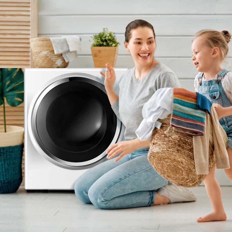 10 Lbs Portable Clothes Dryer Wall Mounted Front Load Dryer Tumble Dryer Portable Dryer Machine For Apartments Rv