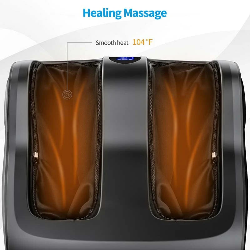 Foot Amp Calf Massager With Heat Amp Remote Shiatsu Kneading Electric Massage Machine With Adjustable Tilt Base Timer Lcd Screen